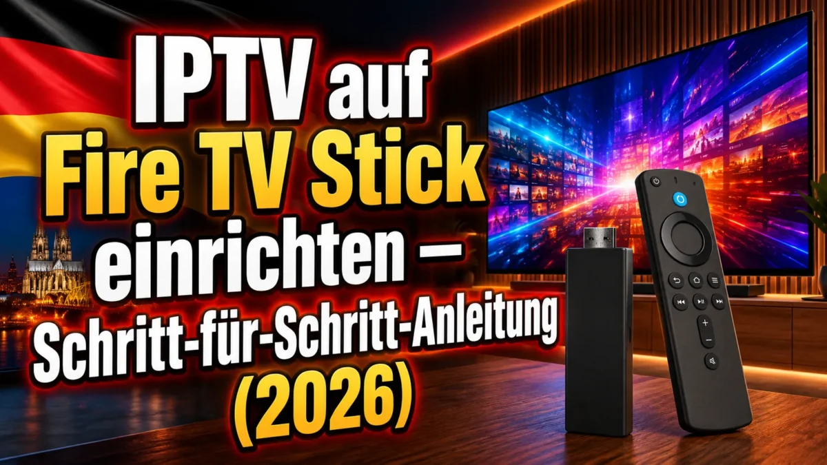 IPTV auf Fire TV Stick einrichten — Schritt-für-Schritt-Anleitung (2026)