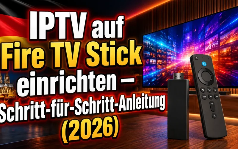 IPTV auf Fire TV Stick einrichten — Schritt-für-Schritt-Anleitung (2026)