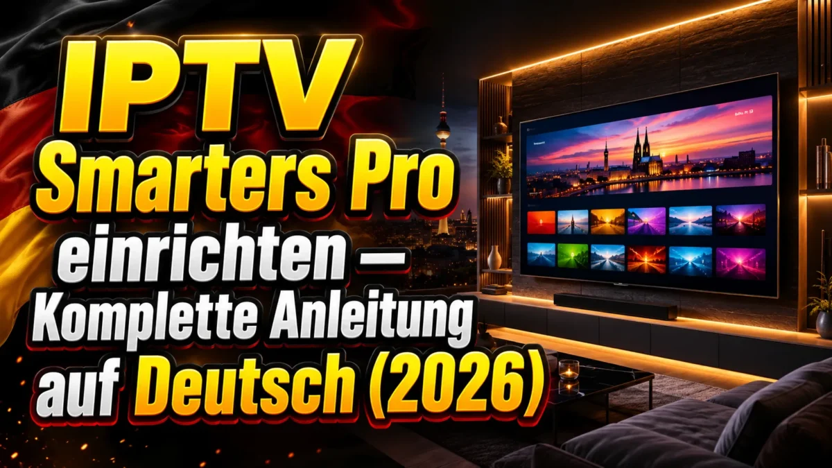 IPTV Smarters Pro einrichten — Komplette Anleitung auf Deutsch (2026)