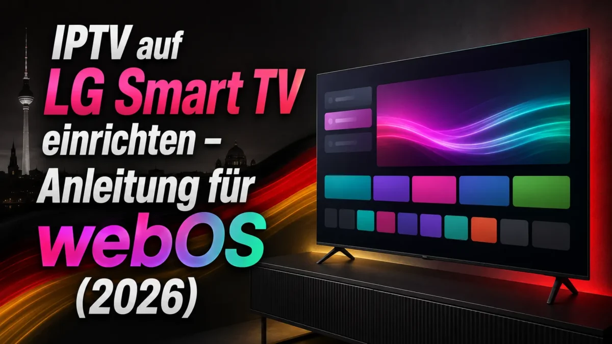 IPTV auf LG Smart TV einrichten – Anleitung für webOS (2026)