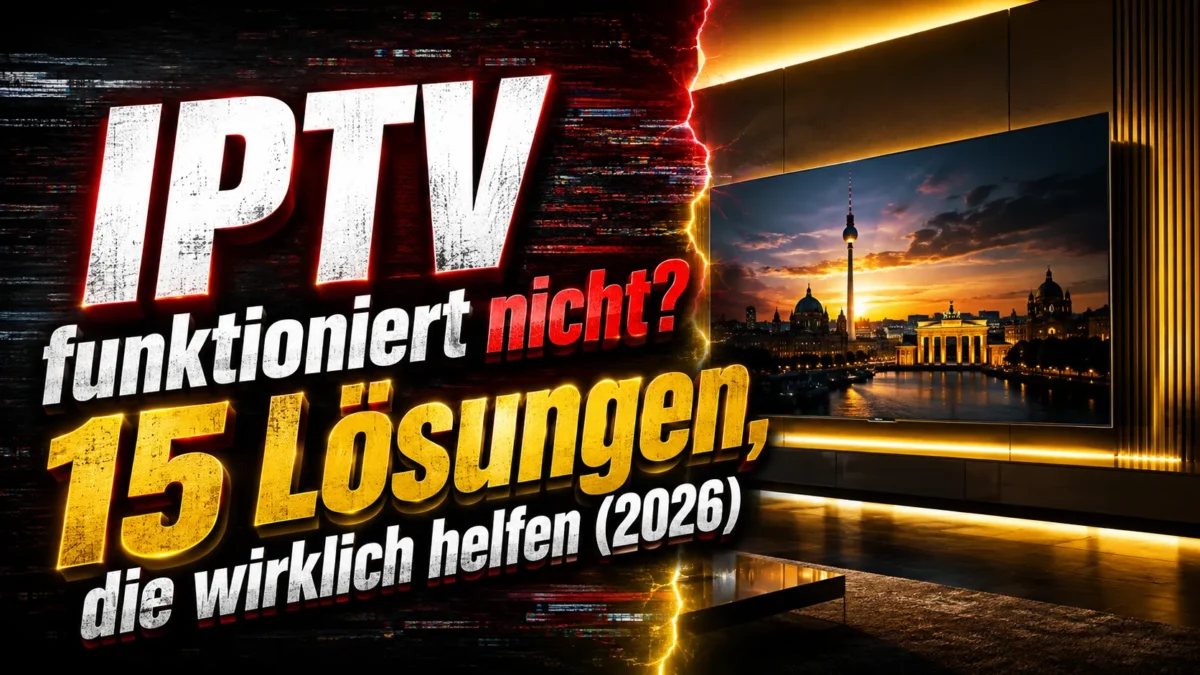 IPTV funktioniert nicht? 15 Lösungen, die wirklich helfen (2026)